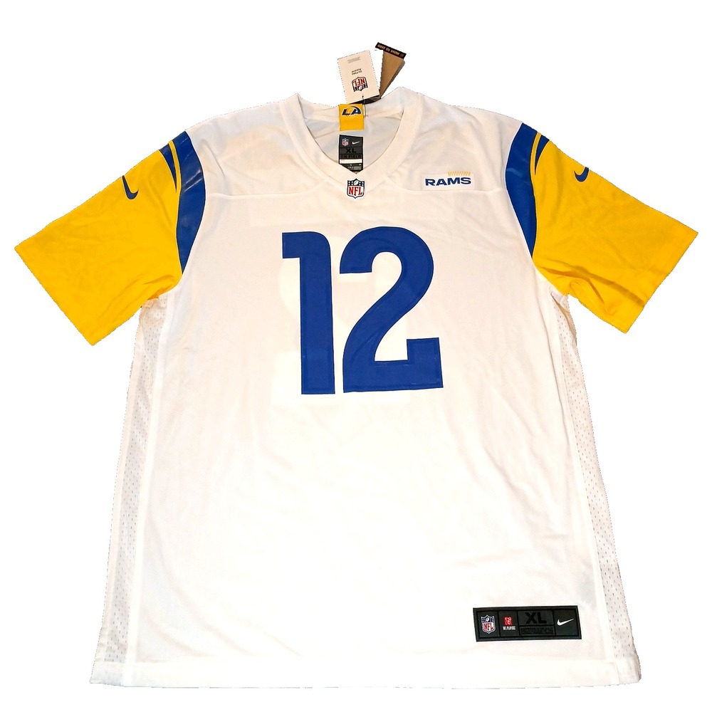 Los Angeles Rams Jersey Mens White XL‎ NFL Football Puka Nacua 17 On Field Nike